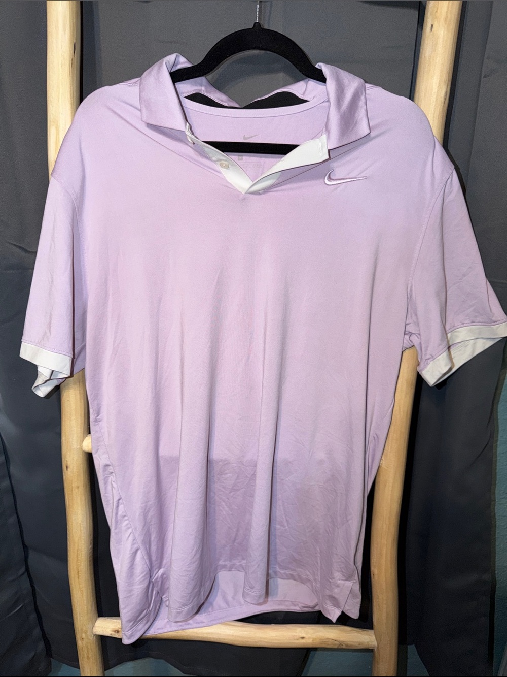 Nike Men’s Light Lavender Polo with White Trim